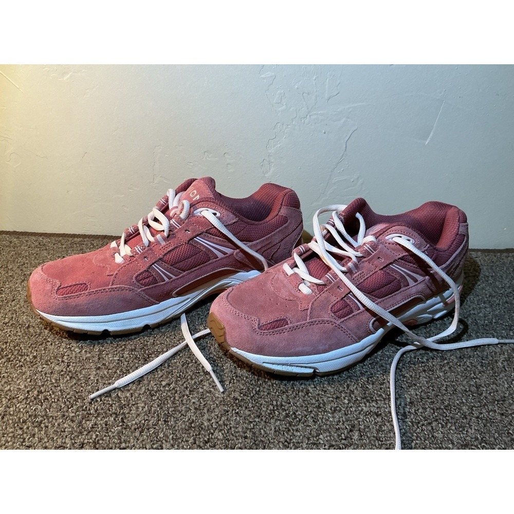 Vionic Suede Women's Walking Shoes 7.5/38.5 Dusty Cedar Rose 23Walk
